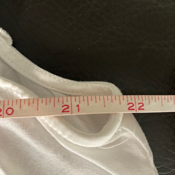 Torrid Eyelet Babydoll Scalloped Hem Sleeveless Top Blouse 1x White Beachy - Picture 4 of 5